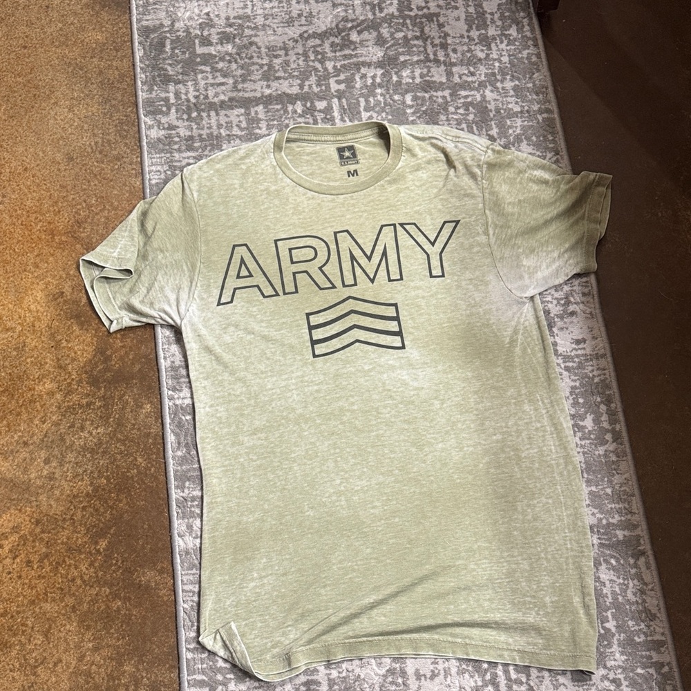 Army Green Graphic T-Shirt